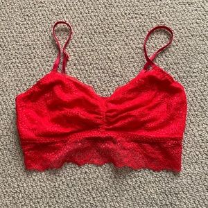 NWOT PINK Red Bralette